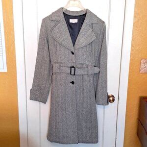 Merona Womens wool blend belted coat
